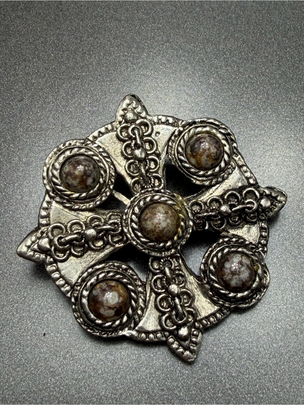 Vintage Celtic Brooch #cz527